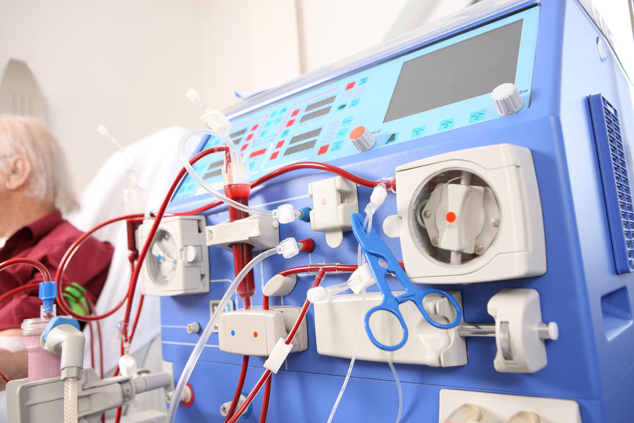 Dialysegerät des Zentrum für Nieren- und Hochdruckkrankheiten Bruchsal-Bretten